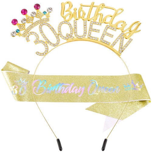 30th queen headband - queen, headband,