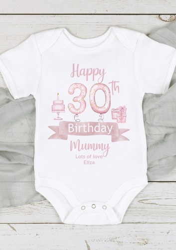Happy 30th birthday mummy pink - mummy,