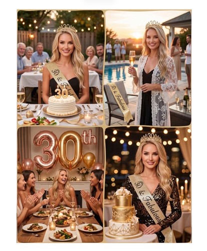 Happy birthday sash - birthday, tiara