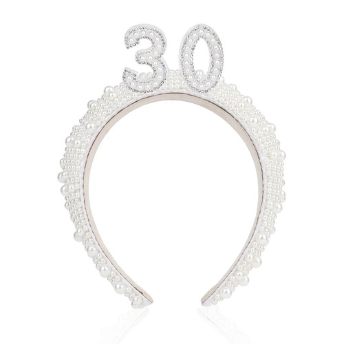 Pearl headband 30th - 30,
