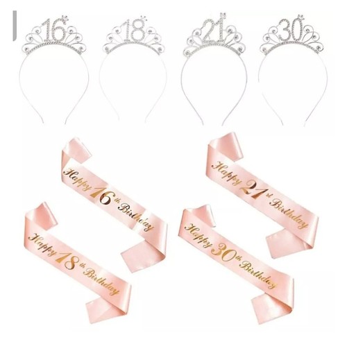 Happy birthday silver tiara - birthday,