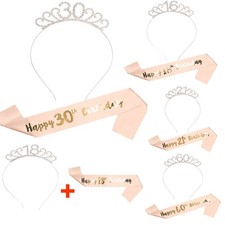 Birthday Sash Rhinestones