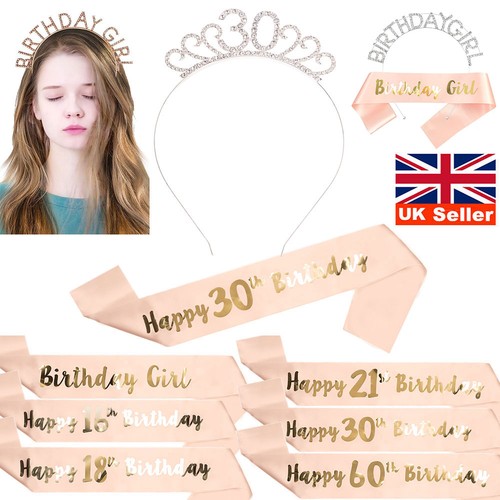 Birthday tiara rhinestones - birthday,