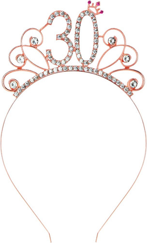Rose gold birthday girl - gold, tiara