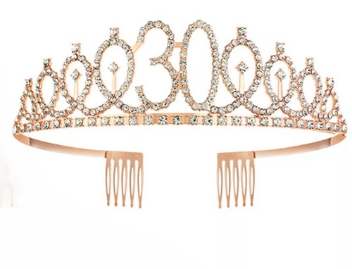 30th birthday tiara rhinestone - birthday,