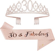 Rose Gold 30th Birthday Sash