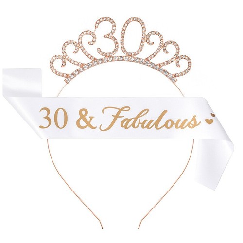Rose gold 30th birthday - gold,
