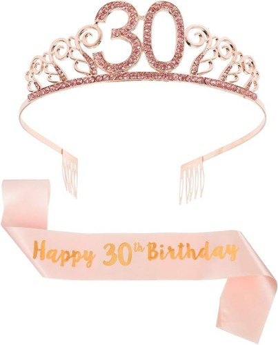 Rose gold 30th - birthday, sash